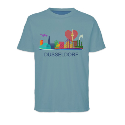 Düsseldorfer Skyline Beispiel Druck t-Shirt