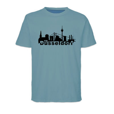 Düsseldorfer Skyline Beispiel Druck Shirt