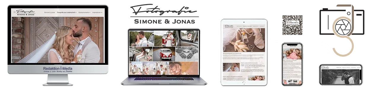 Webseiten für Hochzeitsfotografen und Paarfotografen
